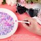 50g Mix Flatback Rhinestones Half Pearls for Crafts Mixed Size 3mm-10mm Flat Back Rhinestones for Crafts Flatback Pearls for Decorating Tumblers Mugs Nail Art Shoes (Pink Purple Series)